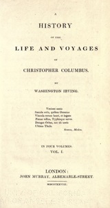 A History of the Life and Voyages of Christopher Columbus